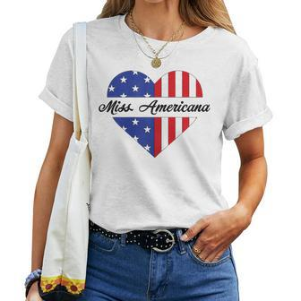 Miss Americana 4Th Of July Eras Swift Patriotic Women T-shirt - Thegiftio UK