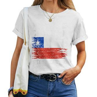 My Mom Is Chilean Nothing Scares Me Vintage Chilean Flag Women T-shirt - Monsterry AU