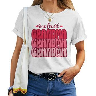 One Loved Grandma Valentines Day Grandmother Women T-shirt - Monsterry