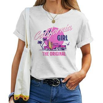 The Original California Girl Cute Pink Girly California Women T-shirt - Monsterry