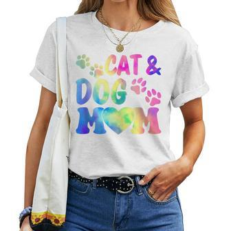 Pet Cat Mom Dog Mom Mother's Day Fur Mama Mommy Pet Lover Women T-shirt - Thegiftio UK