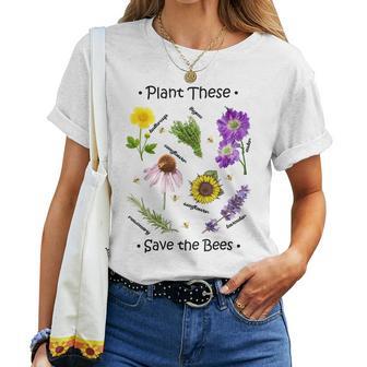 Plant These Save The Bees Bee Women T-shirt - Monsterry CA