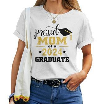 Proud Mom Of A 2024 Graduate Class Of 2024 Graduation Women T-shirt - Thegiftio UK