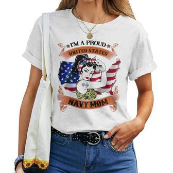 Proudnavy Aunt Proud United States Mom Navyveterans Women T-shirt - Monsterry