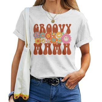 Retro Groovy Mama Matching Family Party Mother's Day Women T-shirt - Monsterry DE