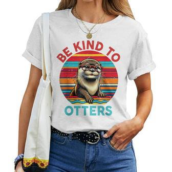 Sea Otter T Be Kind To Otters Lover Kid Girl Women T-shirt - Monsterry
