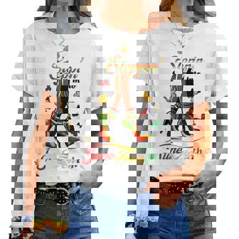 Stepping Into Junenth Like My Ancestors High Heel Women Women T-shirt | Mazezy