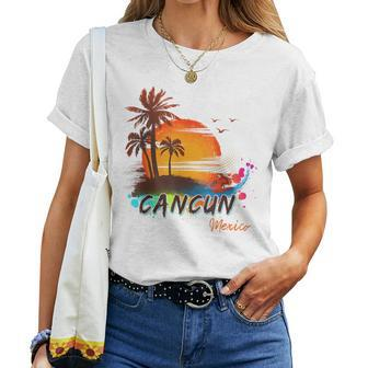 Summer Vacation Cancun Mexico Beach Kid Women T-shirt - Monsterry UK