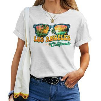 Summer Vacation Sunglasses Los Angeles California Women Women T-shirt - Monsterry AU