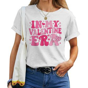 In My Valentine Era Retro Valentines Day Heart Women T-shirt - Monsterry