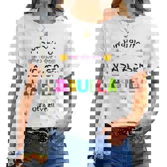 Vas A Ser Abuela Otraez Sorpresa Anuncio Embarazo Abuelos Camiseta de mujer - Regaloses