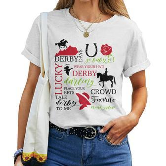 Vintage It's Derby 150 Yall Talk Derby To Me Horse Racing Women T-shirt | Mazezy DE
