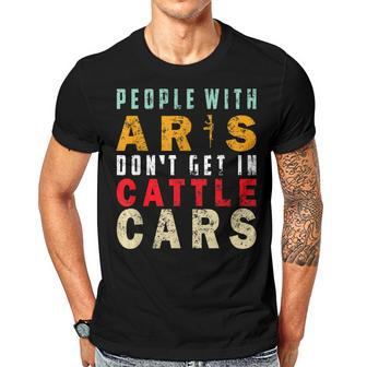 Funny Sarcastic People With Ars Dont Get In Cattle Cars Men T-shirt Casual Daily Crewneck Short Sleeve Graphic Basic Unisex Tee - Thegiftio UK