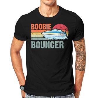 Mens Boobie Bouncer Funny Sailing Summer Boat Speedboat Vintage V3 Men T-shirt Casual Daily Crewneck Short Sleeve Graphic Basic Unisex Tee - Thegiftio UK