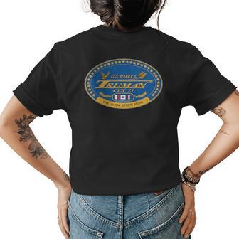 Uss Harry S Truman Cvn Womens T-shirt Back Print | Mazezy