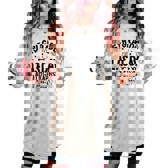 2024 Last Day Of School Autograph 5Th Grade Graduation Party Women's Oversized Comfort T-shirt | Seseable UK