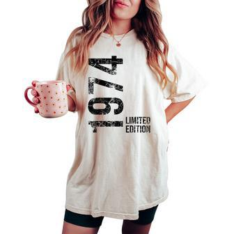 50Th Birthday 50 Years Old Man Woman Vintage 1974 Women's Oversized Comfort T-shirt - Monsterry CA