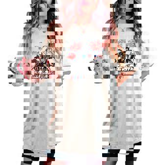 Barn In The Usa Horses Horse 4Th Of July Women's Oversized Comfort T-shirt | Seseable CA