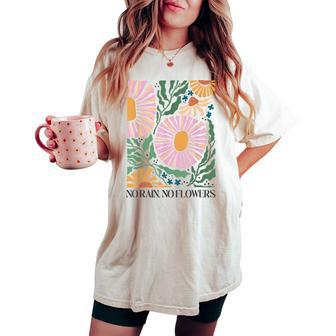 Boho Summer Flower Botanical Nature Lover Floral Wildflower Women's Oversized Comfort T-shirt - Monsterry DE
