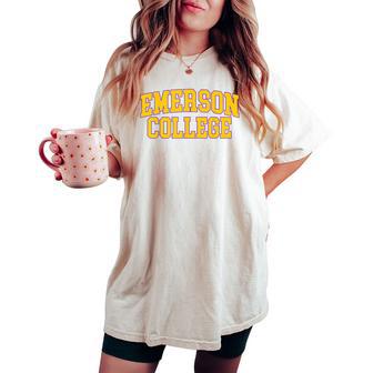 Emerson College Retro Women Women's Oversized Comfort T-shirt - Thegiftio UK