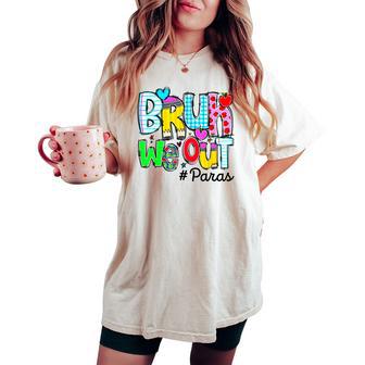 Last Day Of School Bruh We Out Para Heart Women Women's Oversized Comfort T-shirt - Thegiftio UK
