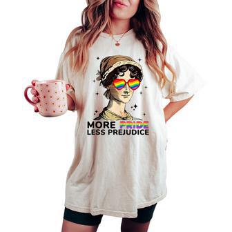 More Pride Less Prejudice Proud Ally Rainbow Pride Women's Oversized Comfort T-shirt - Monsterry UK