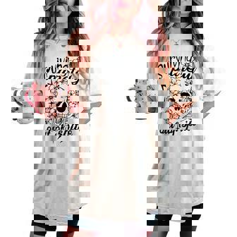 Surviving Purely Out Of Spite Sarcastic Skeleton Humor Women's Oversized Comfort T-shirt | Mazezy