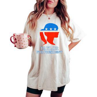 Groovy Taylor For President 2024 Women's Oversized Comfort T-shirt - Monsterry DE