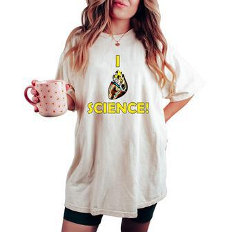 I Heart Science Love Teacher Nerd Meme Human Women's Oversized Comfort T-shirt - Monsterry DE