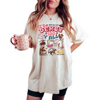 It's Derby 150 Y'all Ky Derby Day Vintage Women's Oversized Comfort T-shirt | Mazezy