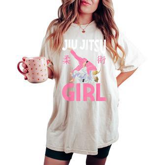 Jiu Jitsu Girl Bjj Martial Arts Women's Oversized Comfort T-shirt - Monsterry