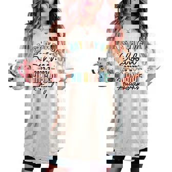 Last Day Of School Autograph 2Nd Grade Graduation Boys Girls Women's Oversized Comfort T-shirt | Mazezy