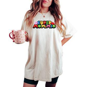 Mom Super Gamer Mommio For Women's Oversized Comfort T-shirt - Seseable