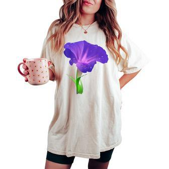 Morning Glory Flower Gardener Women's Oversized Comfort T-shirt - Monsterry CA
