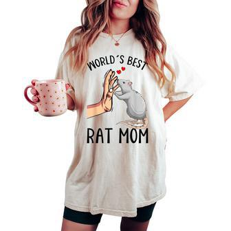 Rat Mom Rats Lover Girls Women's Oversized Comfort T-shirt - Thegiftio UK