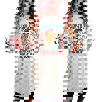 Retro Born Free But Now I'm Expensive Girl 4Th Of July Women's Oversized Comfort T-shirt | Seseable CA