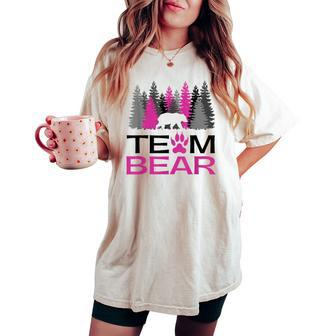 Team Bear Woman Pink Women's Oversized Comfort T-shirt - Monsterry AU