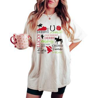 Vintage It's Derby 150 Yall Talk Derby To Me Horse Racing Women's Oversized Comfort T-shirt | Mazezy
