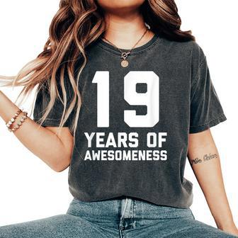 19Th Birthday Age 19 Year Old Boy Girl Ninen Women's Oversized Comfort T-Shirt - Seseable