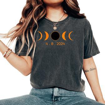 2024 Solar Eclipse Total Solar Eclipse 2024 Men Women's Oversized Comfort T-Shirt | Mazezy