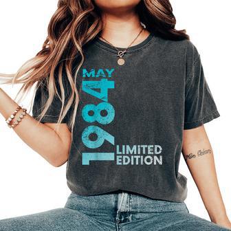 40Th Birthday Vintage 1984 May 40 Year Women Women's Oversized Comfort T-Shirt - Thegiftio UK