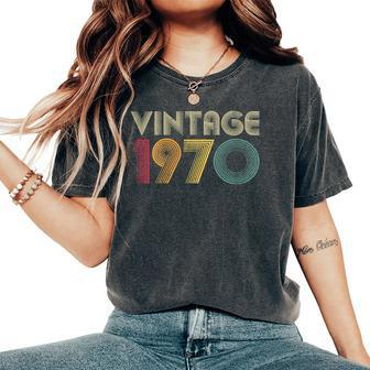 53Rd Birthday For Vintage 1970 Retro Born Women's Oversized Comfort T-Shirt - Monsterry UK