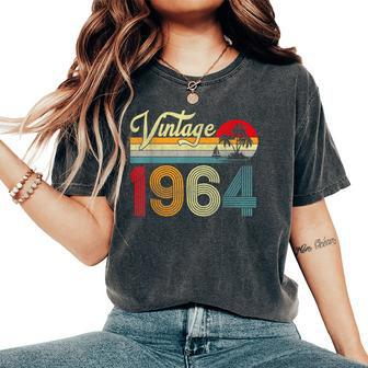 60 Years Old Vintage 1964 60Th Birthday Retro Women's Oversized Comfort T-Shirt | Mazezy