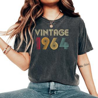 60Th Birthday 60 Years Old Retro Vintage 1964 Women's Oversized Comfort T-Shirt - Monsterry CA