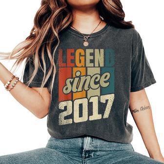 7Th Birthday Boy Girl 7 Years 2017 Women's Oversized Comfort T-Shirt - Thegiftio UK