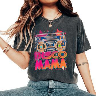 80S 90S Disco Mama Themed Vintage Retro Dancing Women's Oversized Comfort T-Shirt - Monsterry