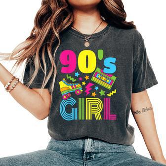 90S Girl 1990S Theme Party 90S Costume Outfit Girls Women's Oversized Comfort T-Shirt - Thegiftio UK