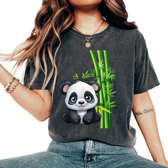 Adorable Graphic Panda Bear Boys Girls Panda Lover Women's Oversized Comfort T-Shirt - Thegiftio UK