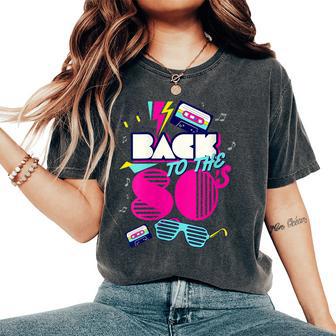 Back To 80'S Vintage Retro I Love 80'S Graphic Women's Oversized Comfort T-Shirt - Thegiftio UK