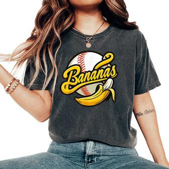 Banana Baseball Lover Cool Game For Kawaii Women's Oversized Comfort T-Shirt - Monsterry CA